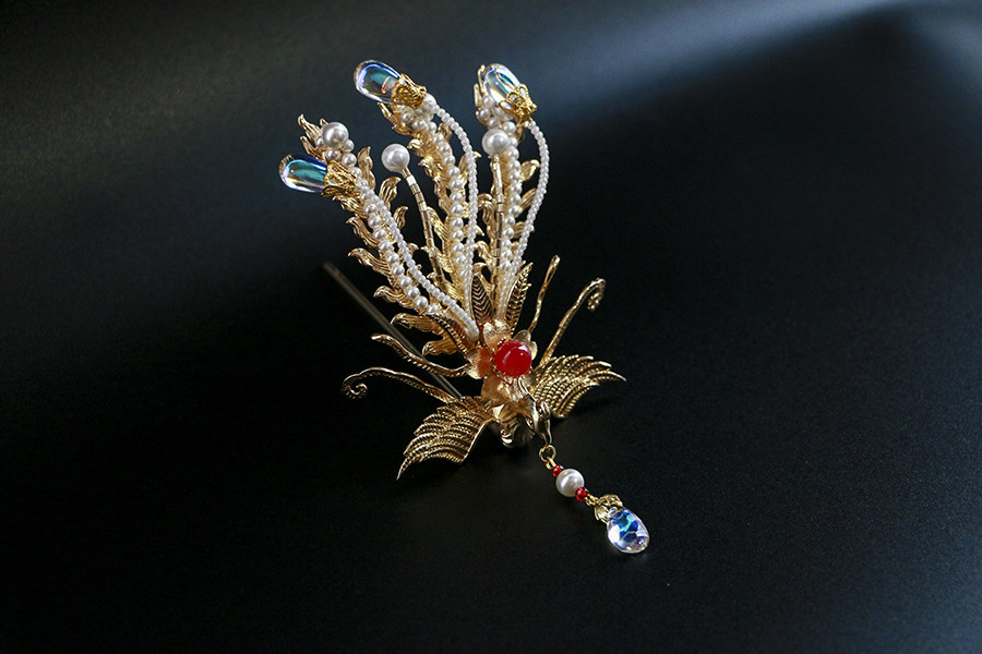 凤钗流年之魅红楼梦探春林黛玉汉服头饰发饰