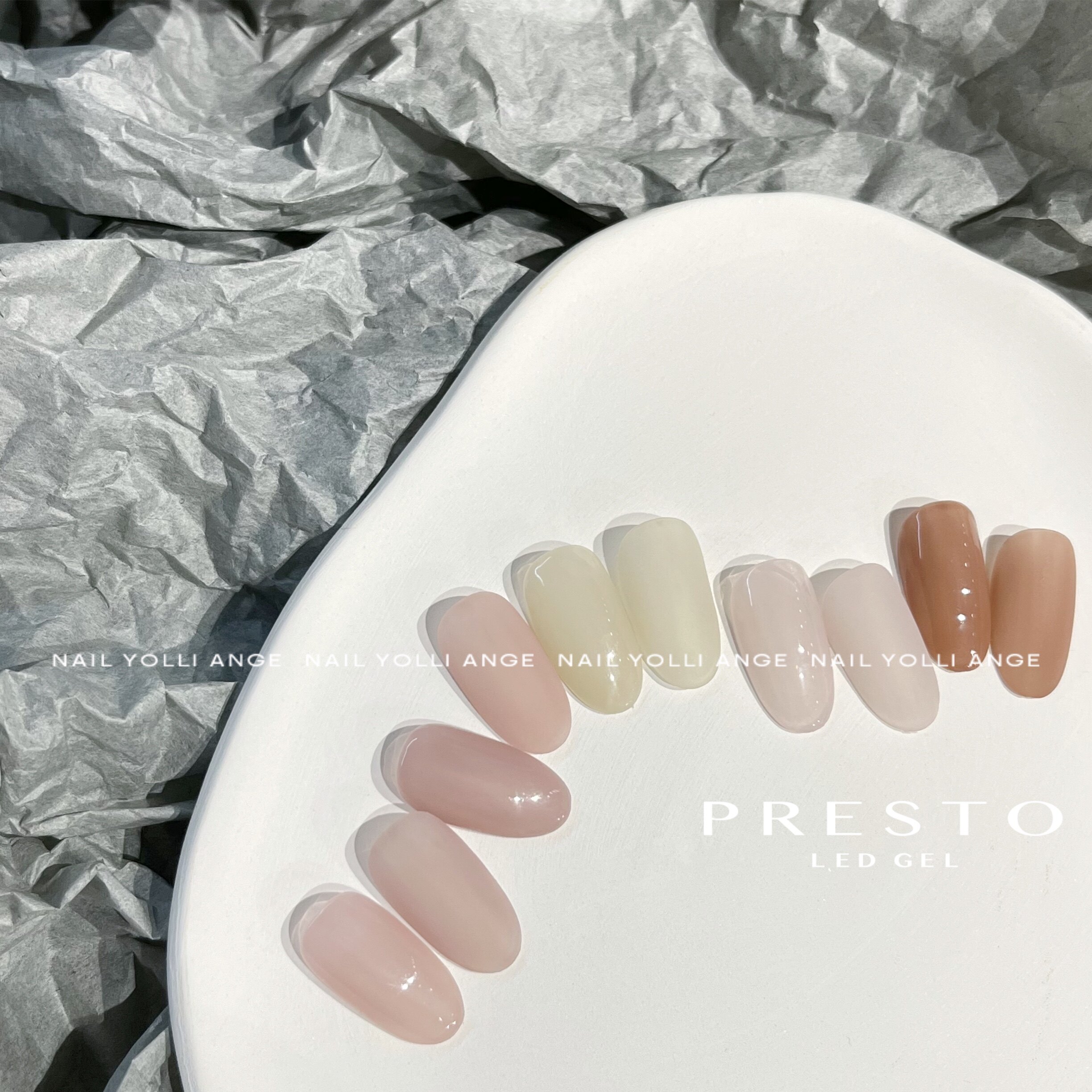 日本进口presto瓶装装甲油胶系列10g人气裸色甲油胶