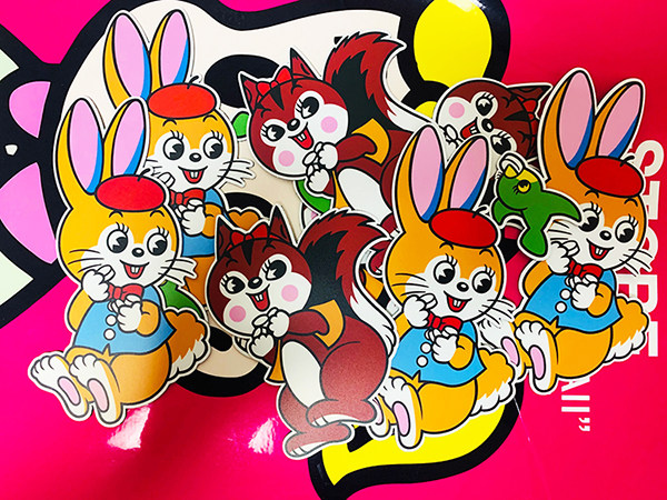 日单尾昭和稀有太空糖兔公仔摆件diy配件正版盒蛋