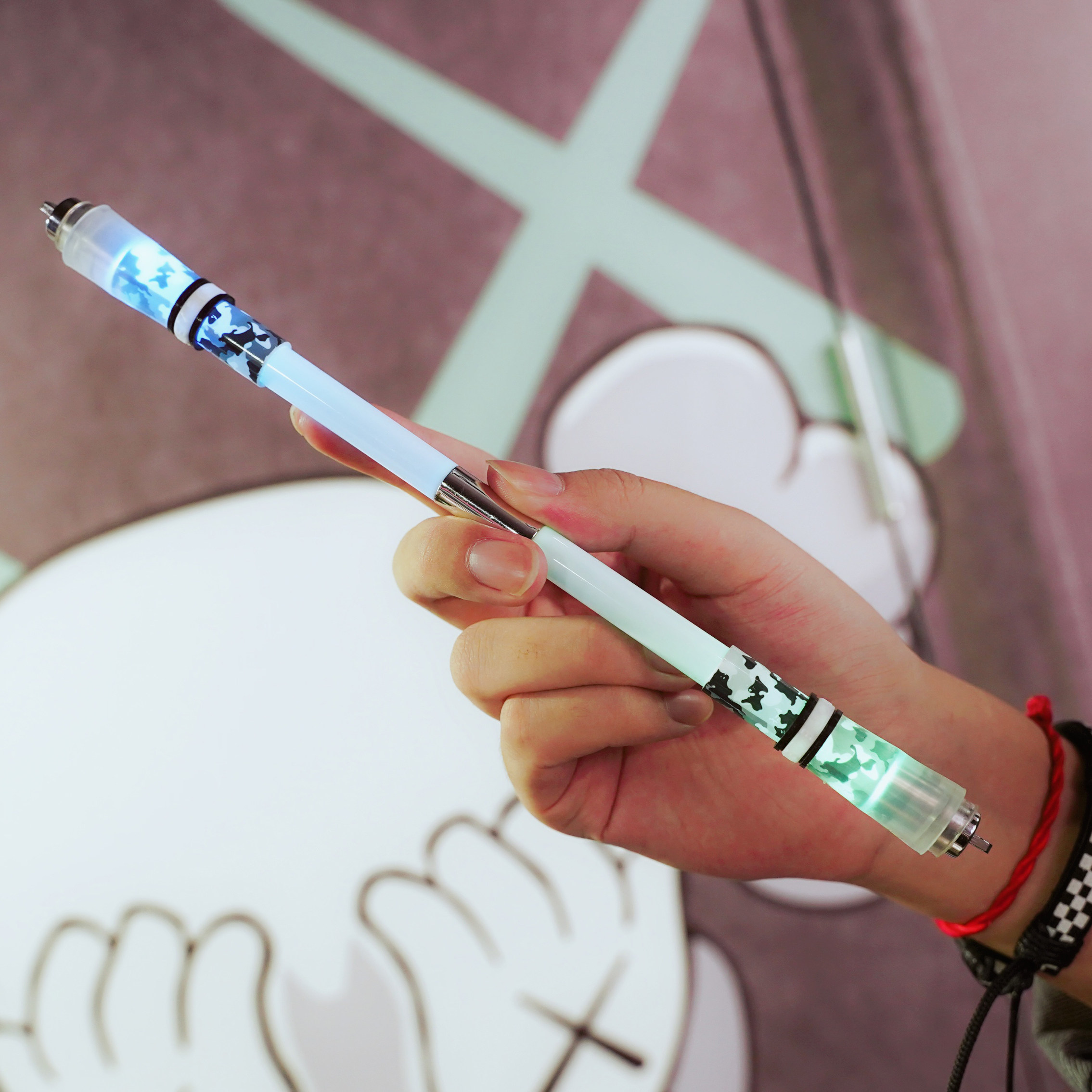 nope先生新品发光元素转笔灯笔升级led新手其它功能笔