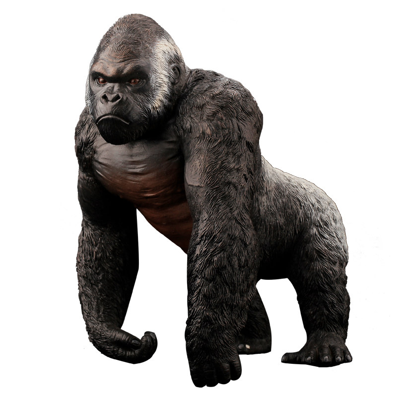模型软胶金刚大猩猩大金刚充棉动物哥斯拉静态儿童玩具仿真