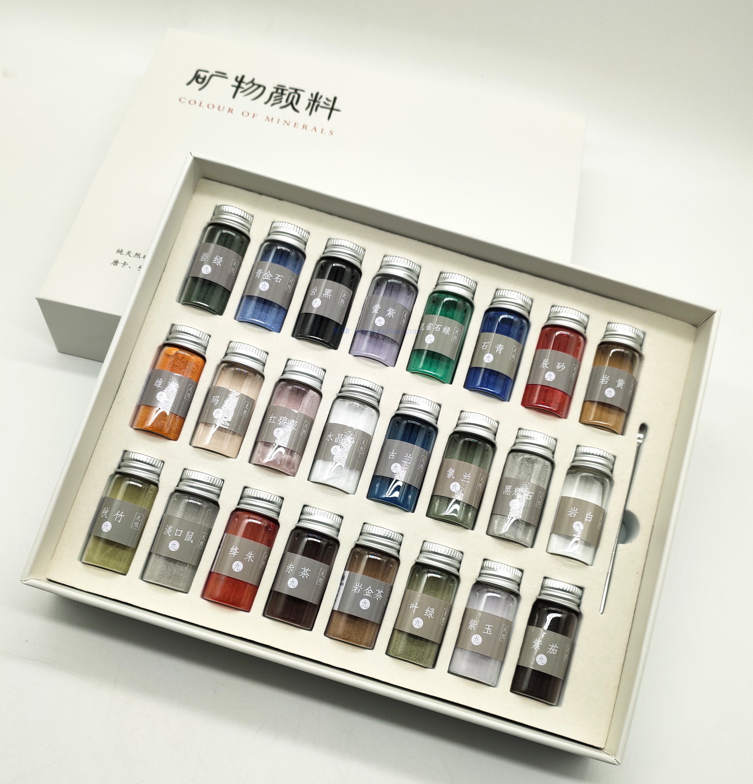 岩彩绘画24色12色颜料矿物天然乔天然马萨工笔国画颜料