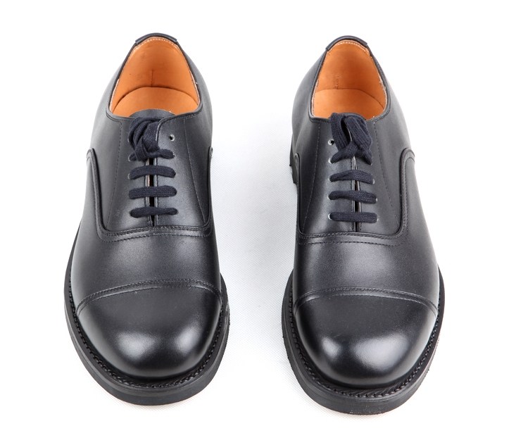 皮鞋3516正品式低三接头手工固特异圆头单鞋