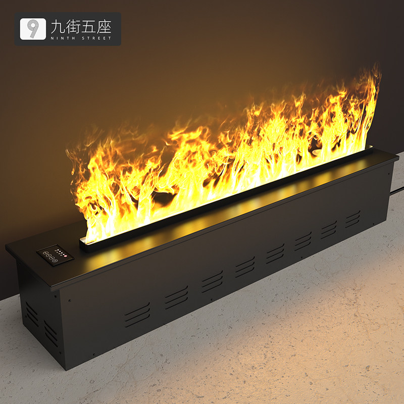 智能雾化加湿壁炉现代装饰嵌入式美式3d仿真壁炉架