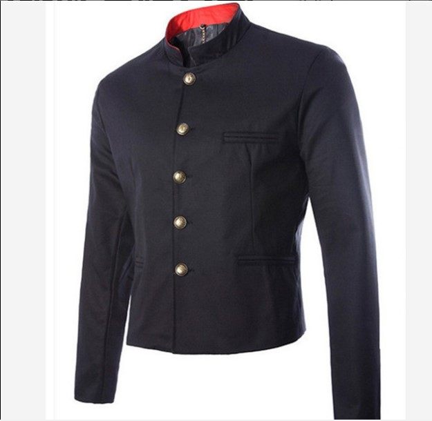 热血高校铃兰校服源治同款中山装套装男士青年学生西服