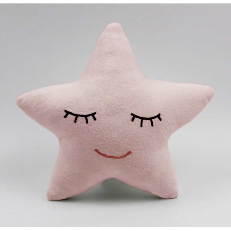 发光小星星毛绒玩具可爱萌宠公仔夜光星星玩偶抱枕五角星