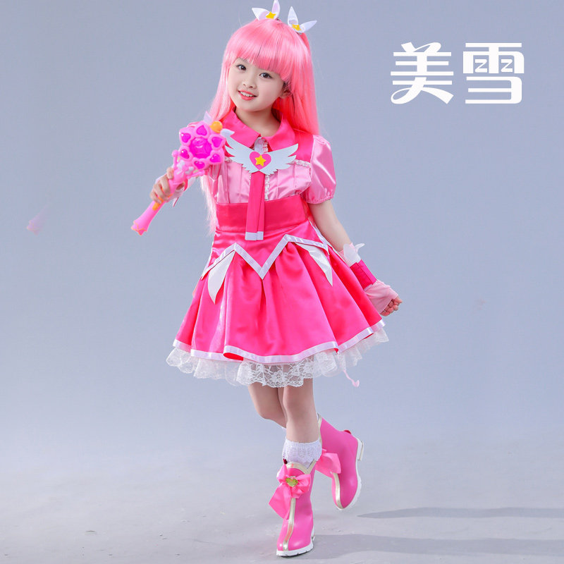 巴拉拉小魔仙衣服美雪套装万圣节cos裙子幼儿走秀舞台cosplay女装