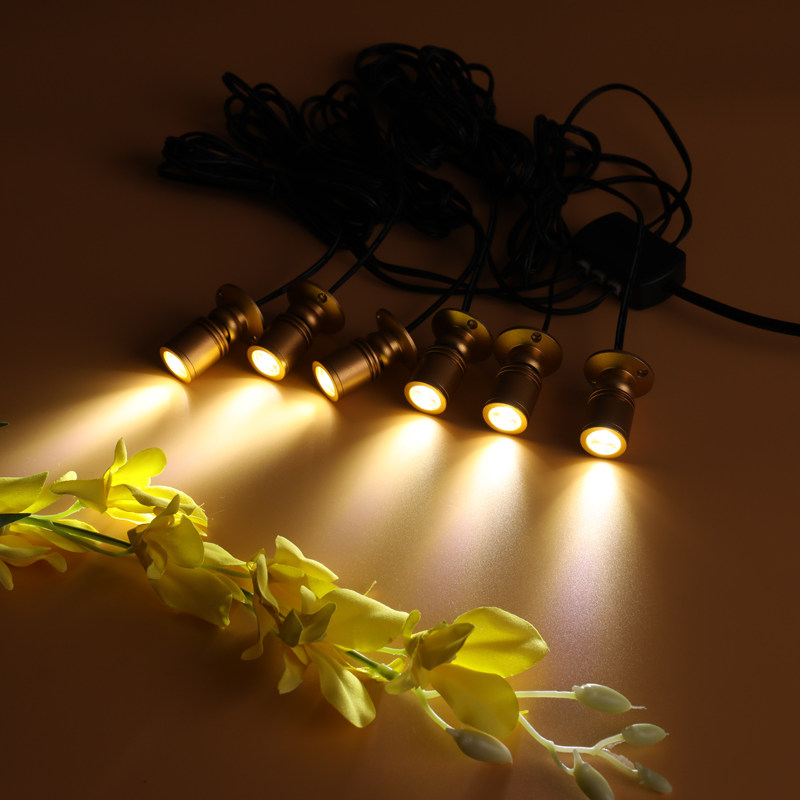 射灯led微型迷你1w白色明装吸顶酒柜小型射灯