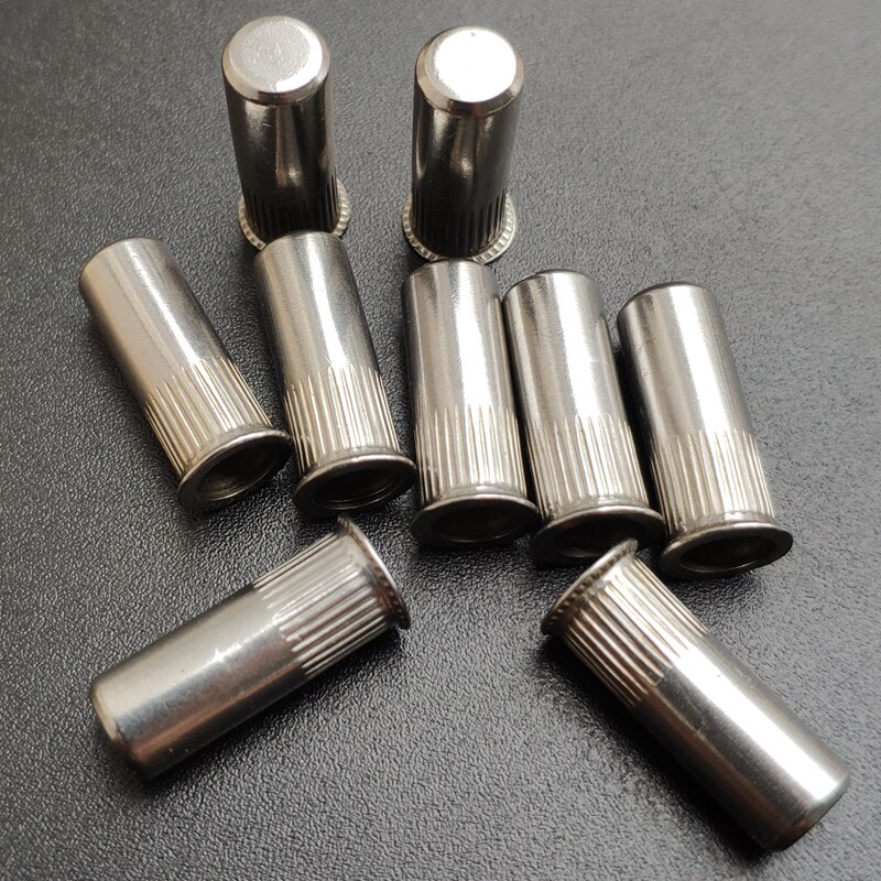 不锈钢小沉头盲孔竖纹圆柱拉铆螺母封闭防水m4m5m6m8m10m12螺母