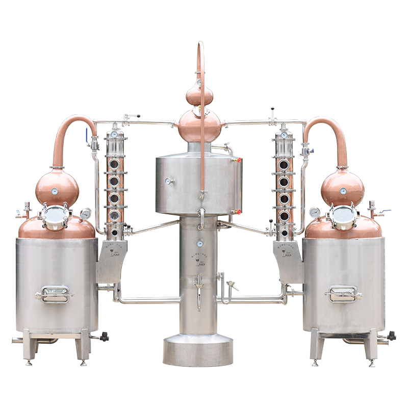 帝伯仕带增香塔双釜壶结合合式连续蒸馏器白兰地威士忌滤酒器