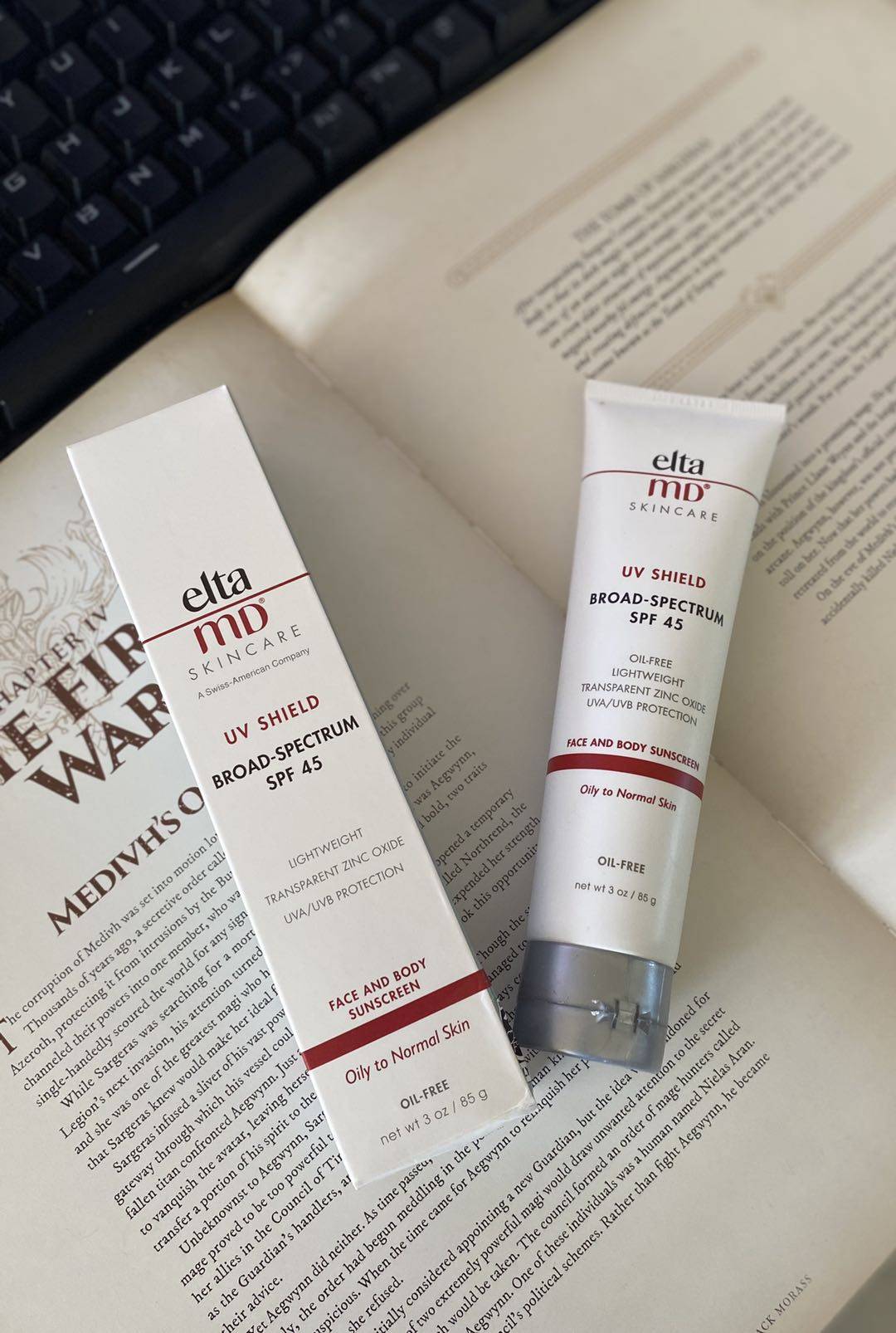 美国直邮eltamd清爽无油面部身体spf45防晒霜防晒霜