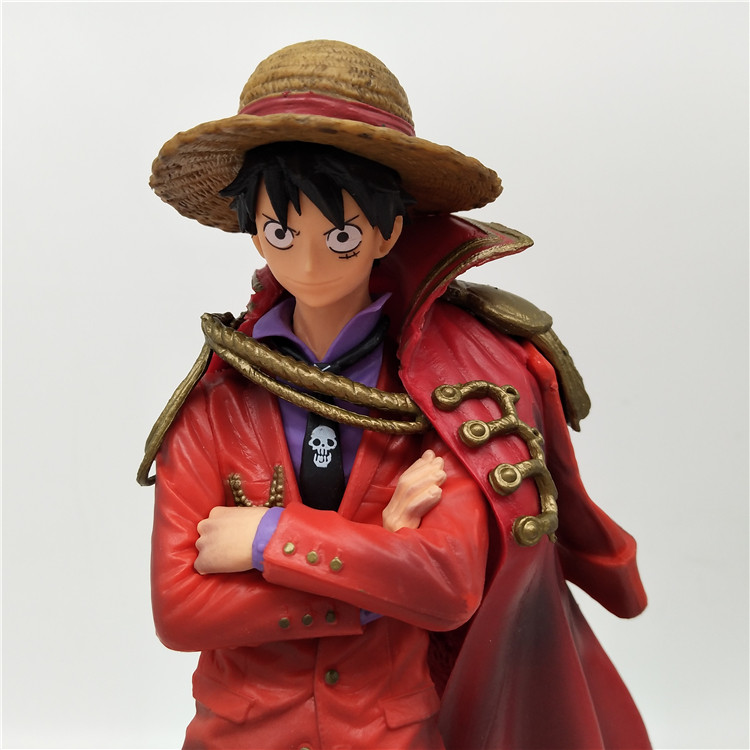 包邮海贼草帽路飞红衣披风艺术王者koa手办海贼王手办专区
