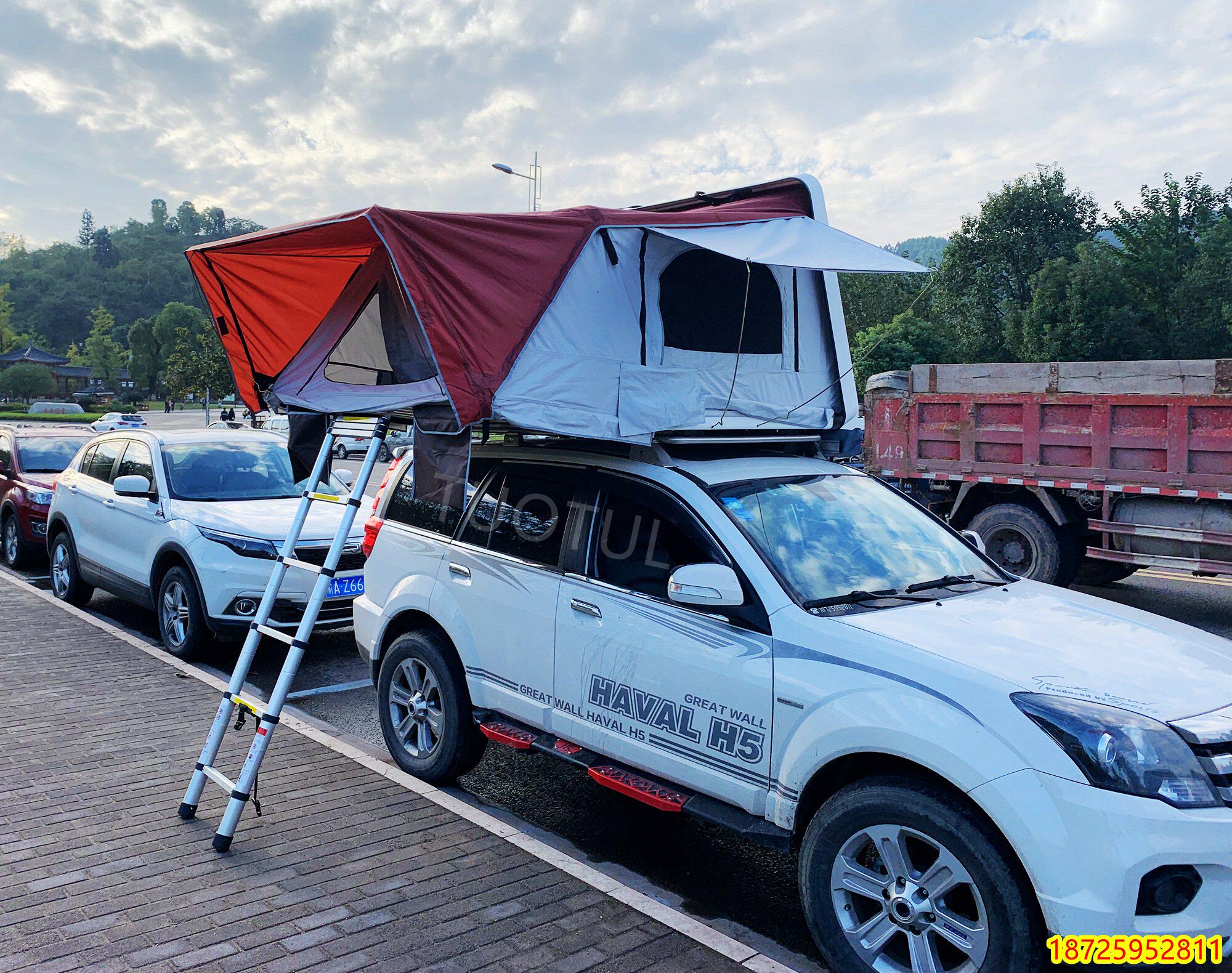 越野越野车车顶野营帐篷蓬加固定托架横杆户外车顶帐篷