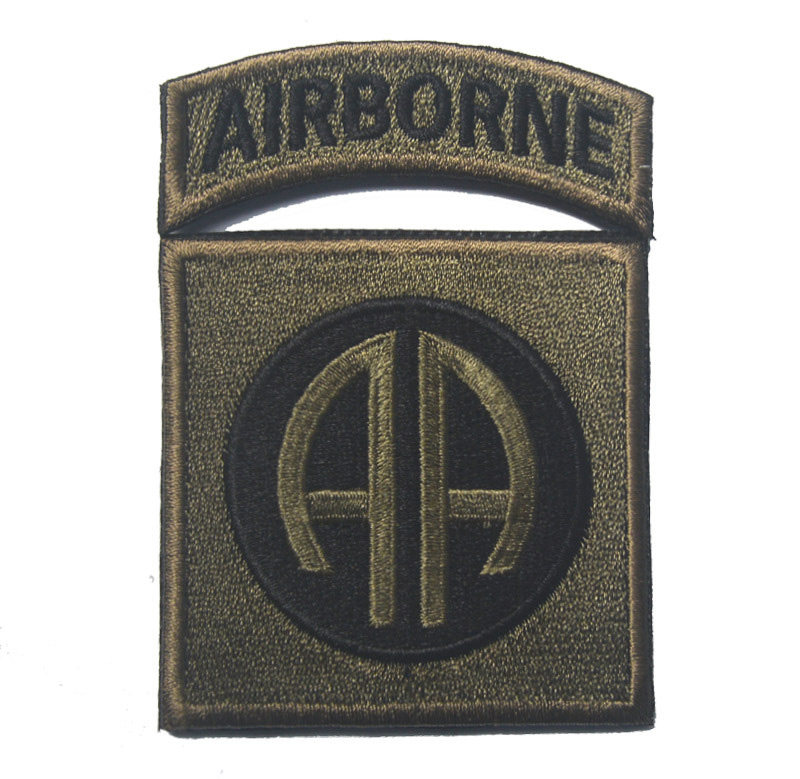 82ndairborne美军空降臂章刺绣魔术徽章战术士气贴章