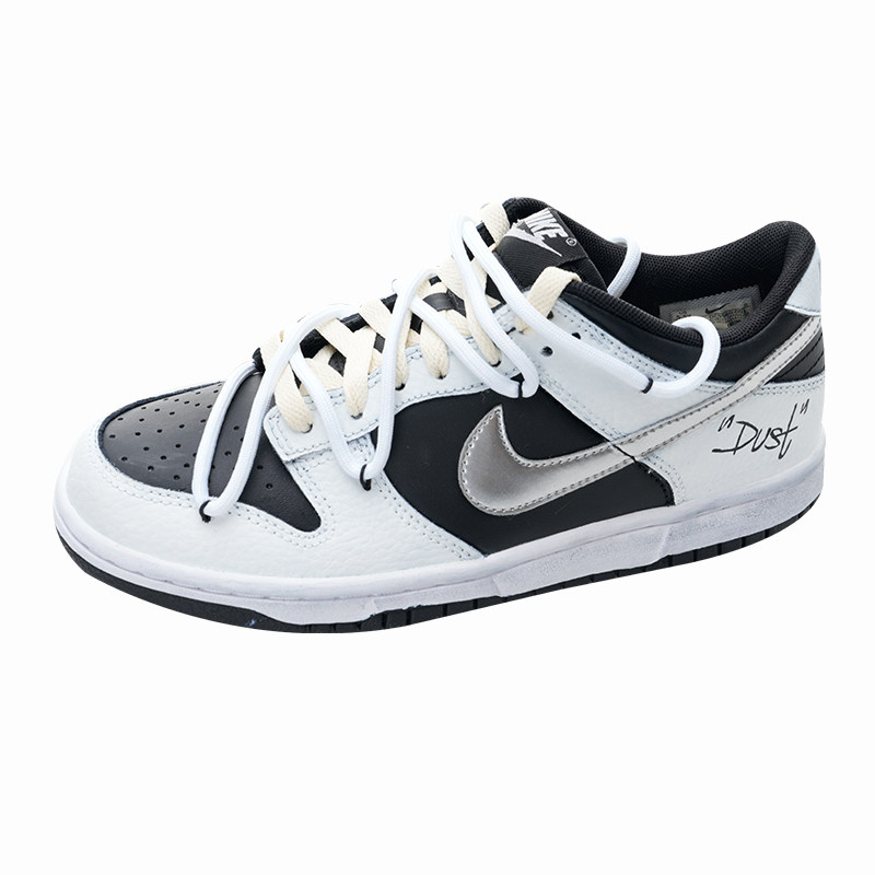 球鞋定制nikedunklow解构鞋带雾霾灰极简工板鞋