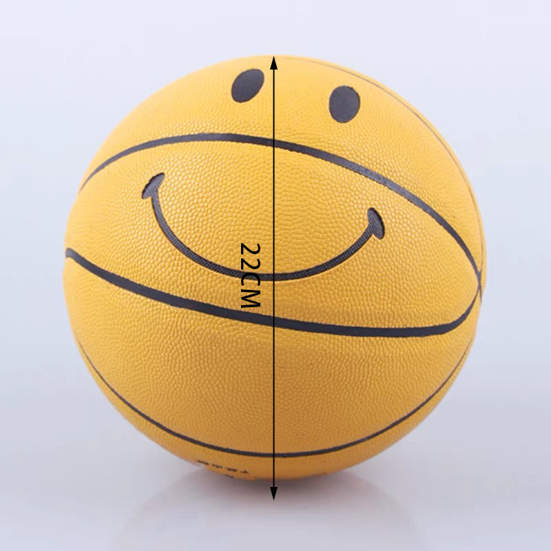 新款旅拍网红儿童黄色笑脸篮球影楼婚纱摄影道具辅助道具类