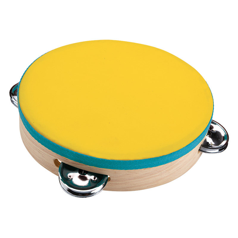 plantoys6426铃鼓木质宝宝敲击乐器安抚逗乐铃类乐器