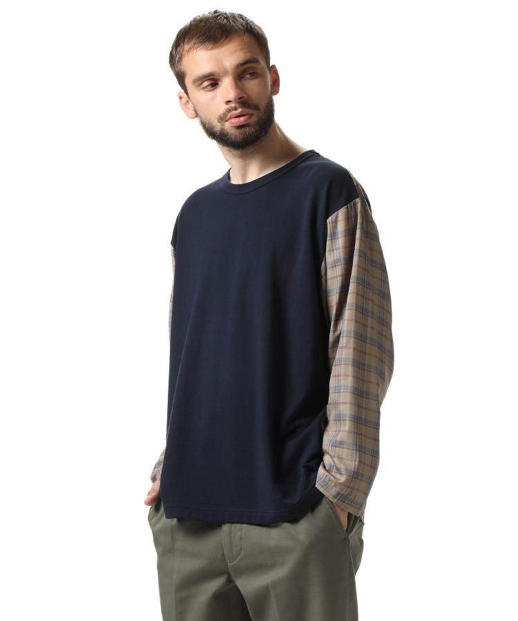 东京黄瓜日本代购sophnet拼接宽松长袖soph212043t恤