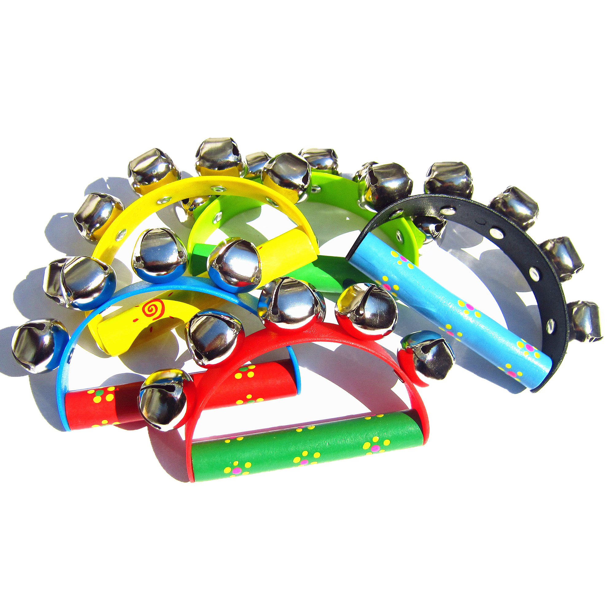 手摇铃腕铃手铃串铃棒奥尔夫儿童打击乐器幼儿园舞蹈早教铃类乐器