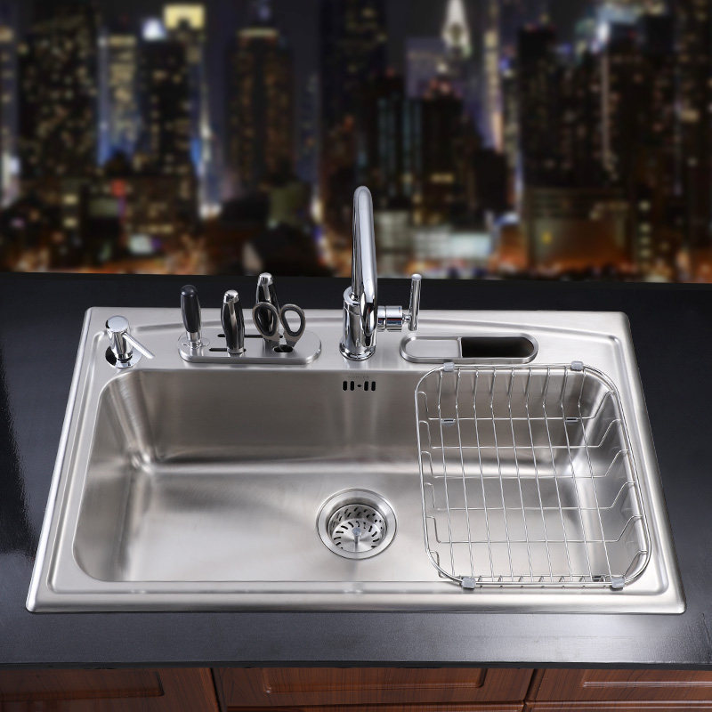 科勒水槽k3644米尔尔顿不锈钢厨房单槽单槽洗菜盆水槽套餐