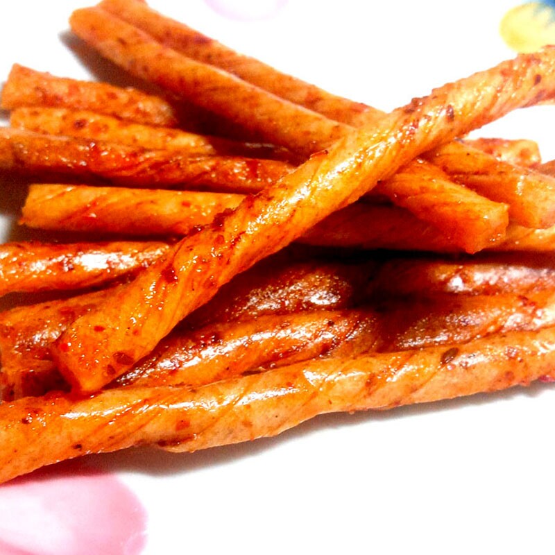 泡椒素牛牛筋辣条主人翁面筋36克调味面制品休闲面筋制品