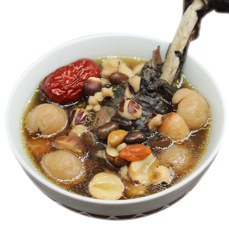 阿胶黄精乌鸡汤告别黄脸婆红莲若羌桂圆红枣枸杞药膳养生汤料