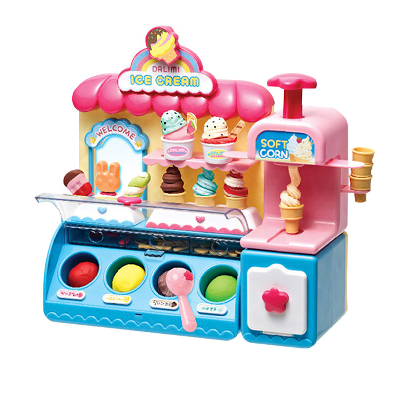 韩国冰淇淋机商店儿童小女孩仿真冰激凌雪糕车玩具六一礼物