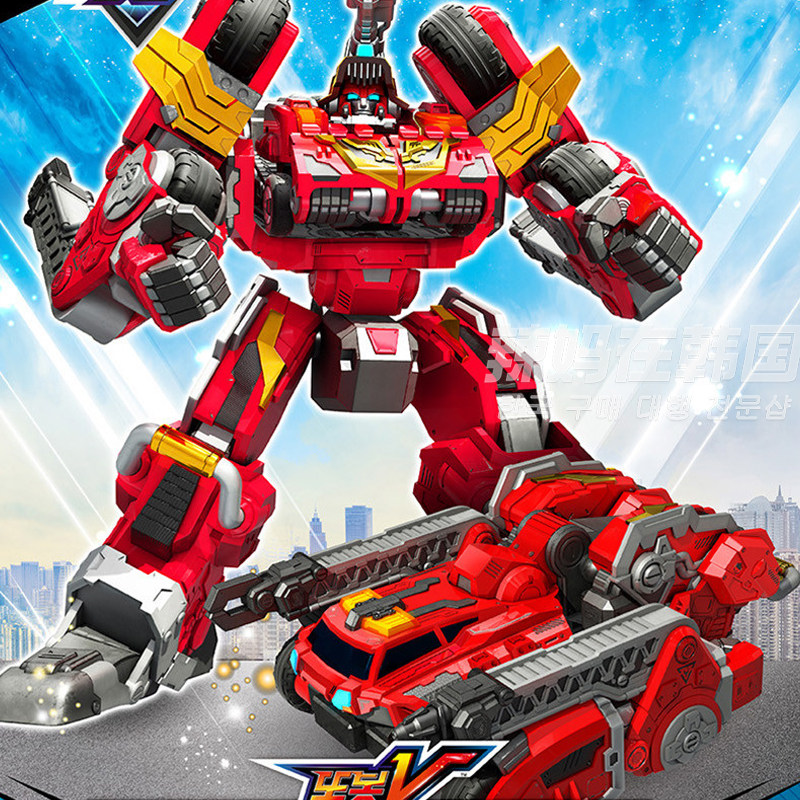 韩国进口托宝兄弟变形机器人装甲车变形金刚儿童男孩儿童机器人