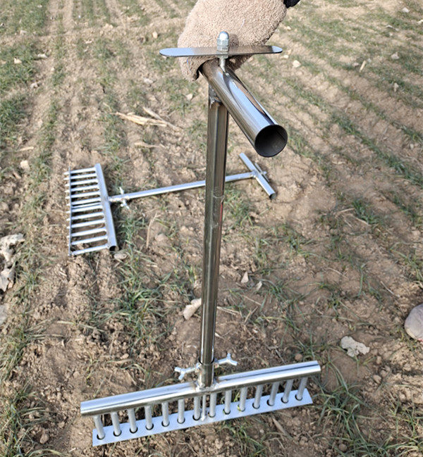 种葱神器栽葱机器栽苗大葱叉子自动打孔工具耕种机械