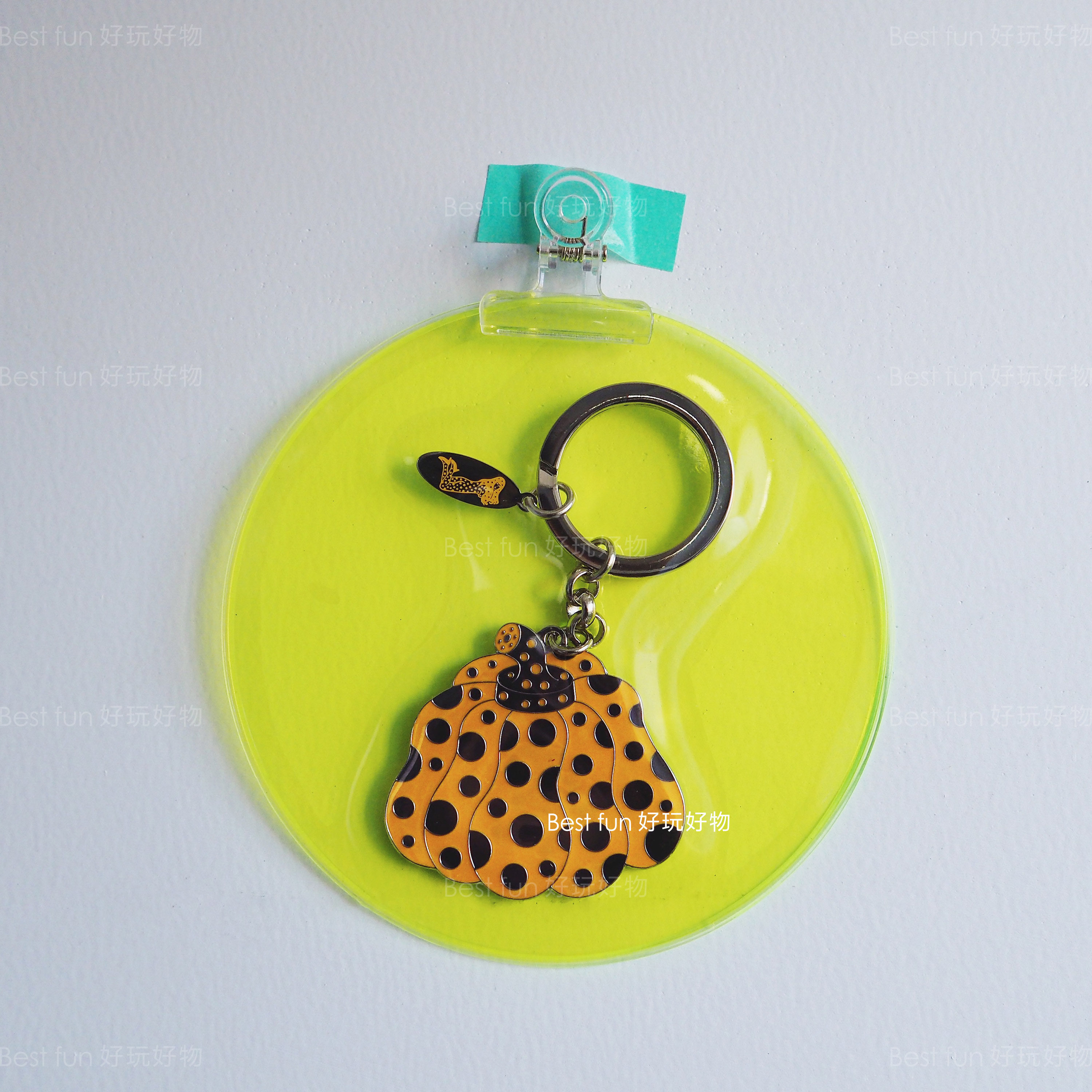 日本进口草间弥生yayoikusama金属南瓜波点钥匙扣钥匙扣