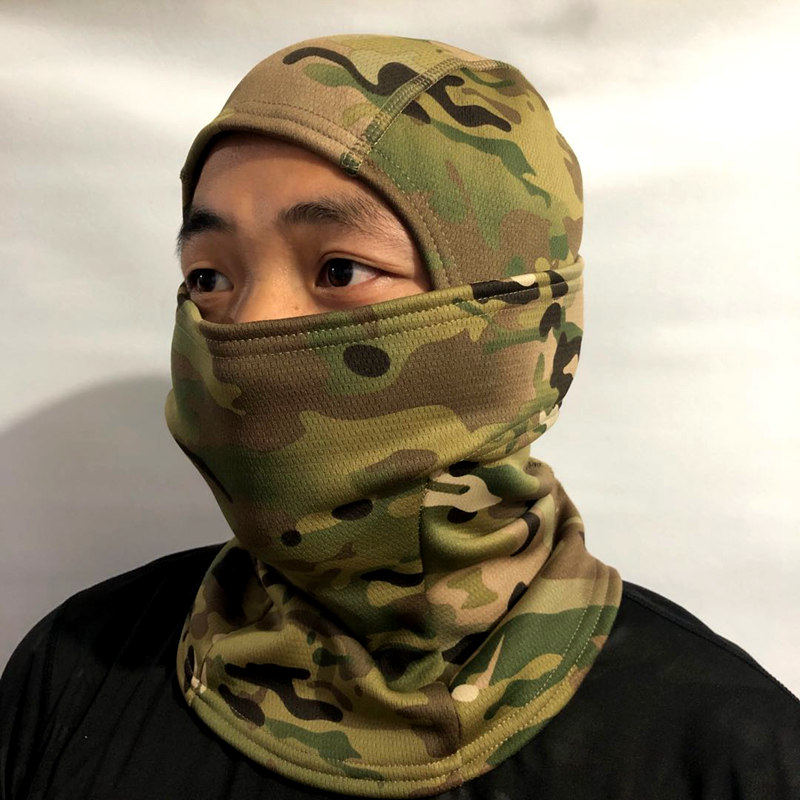 迷彩反恐飞虎队特种兵面罩保暖战术防寒头罩部队防风