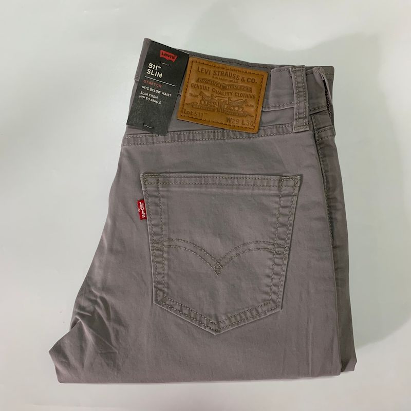 现货Levi's/李维斯511PREMIUM灰色水洗修身牛仔裤春夏款045114428