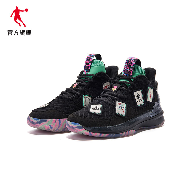 球鞋乔丹杠上开花锋刺篮科技2020冬季新款男子实战篮球鞋