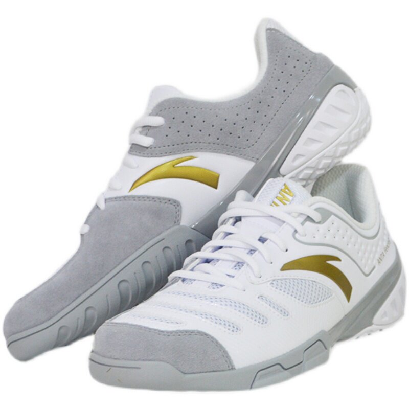 anta安踏赞助中国代表团国家队黄色白色专业击剑鞋击剑比赛鞋