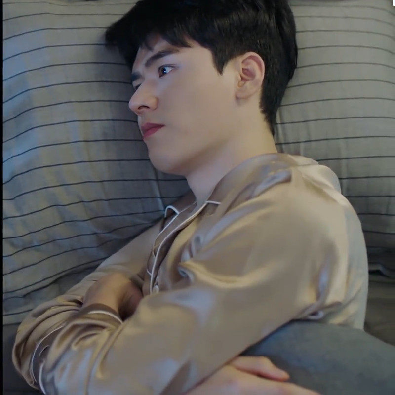 结婚开始恋爱龚俊凌睿同款丝绸长袖睡衣男士睡衣