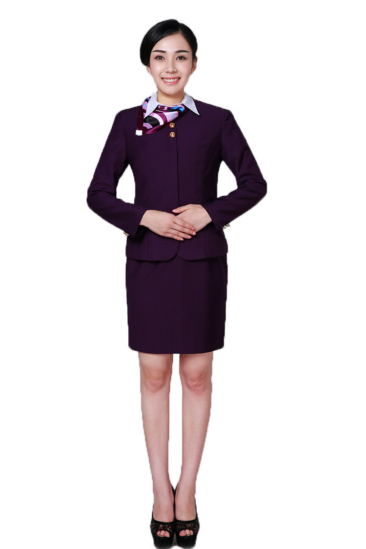 酒店前台医院导医物业客服工作服女职业装马甲套装空姐服秋冬装