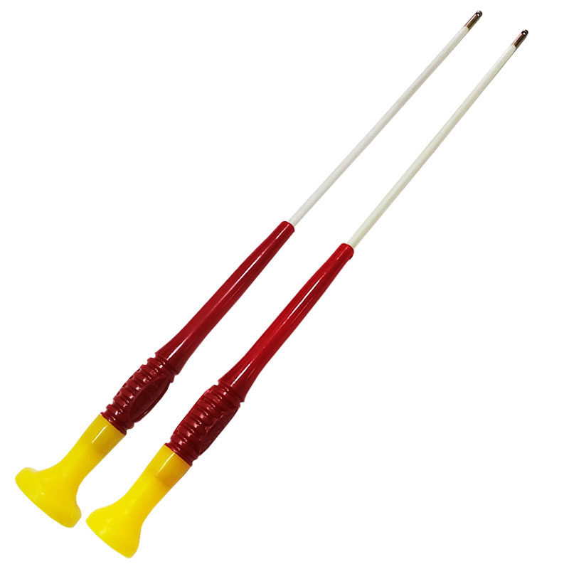 厘米带碗伸缩两节单头空竹托盘顶碗直孔铜头空竹抖杆