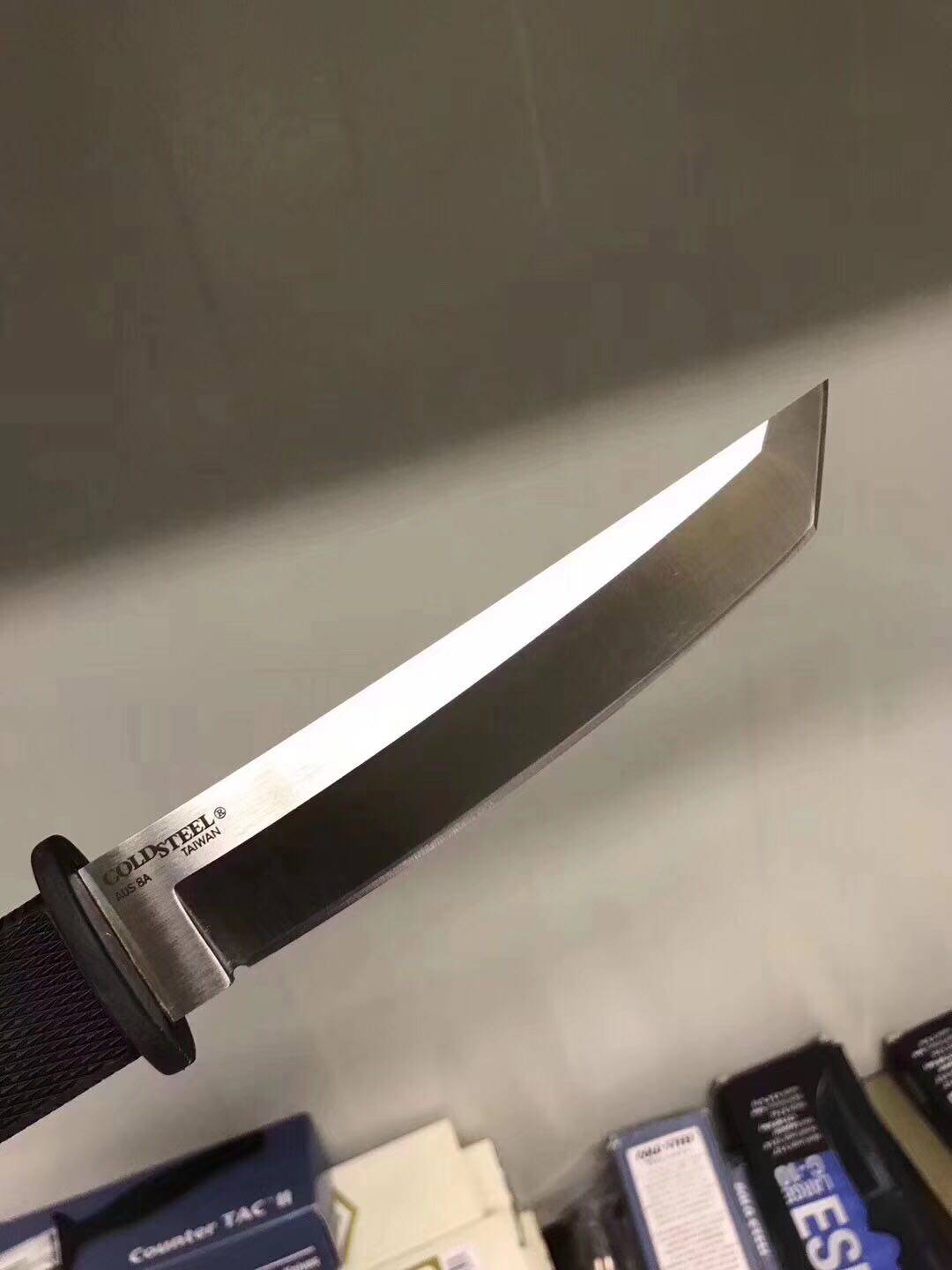美国coldsteel 冷钢17t 白武士t头全龙骨小直刀户外刀靴刀水果刀