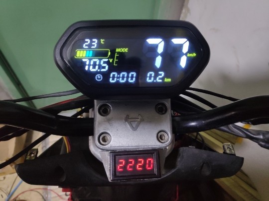 液晶仪表外置电动车仪表速度电压表小牛小龟祖玛电动车库仑计改装