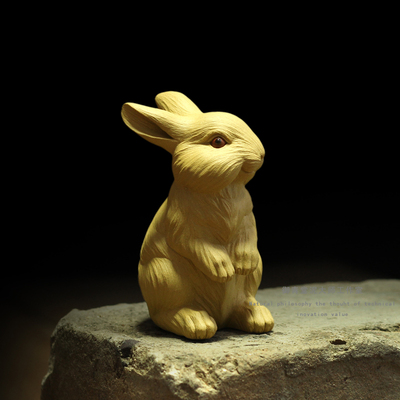 御青宜兴紫砂朱亚军亚军手工茶玩雕塑兔子精品茶宠摆件