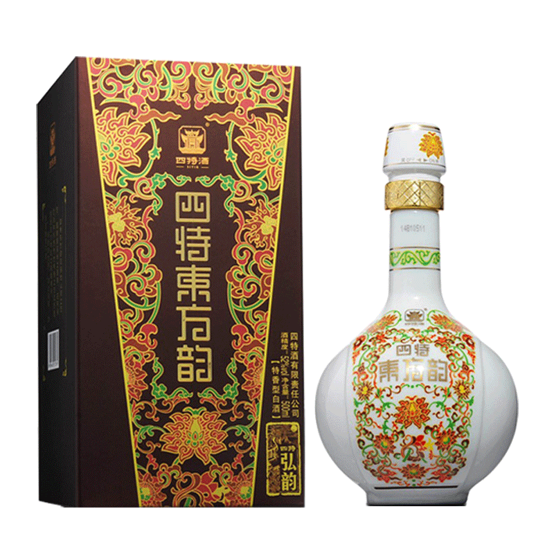 四特52度东方韵弘韵礼盒盒装500ml粮食香型特价其他酒类