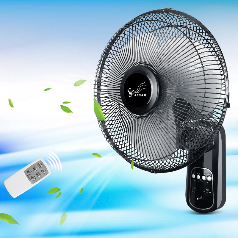 遥控壁扇静音家用壁挂式小壁扇挂墙壁风扇电风扇12寸机械摇头挂扇