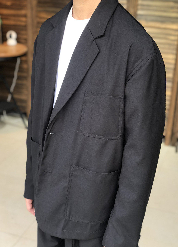 秋冬新品复古西装外套阔肩肩宽男女女同日式休闲西服