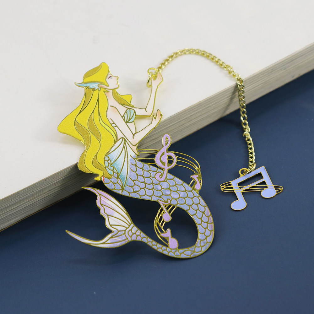 书签美人鱼礼物可爱海洋文艺教师节礼品定制小清新书签