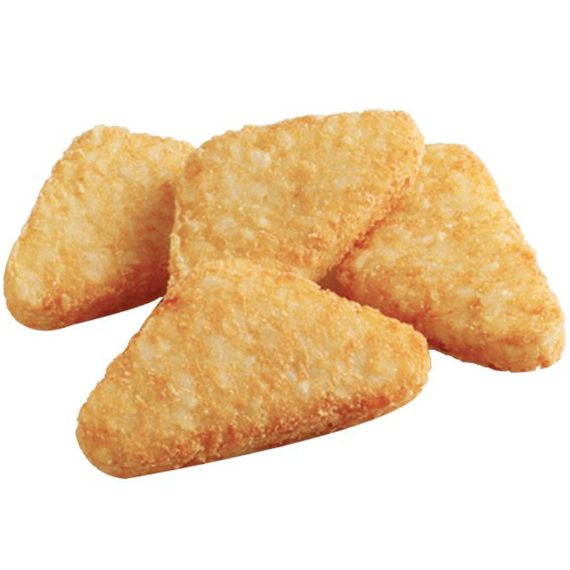 三角薯饼三角形土豆豆饼休闲美食西式快餐餐厅薯类制品