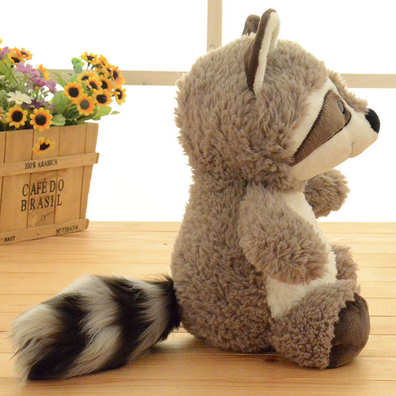 nici可爱长尾浣熊毛绒玩具公仔玩偶抱枕娃娃送儿毛绒布艺类玩具