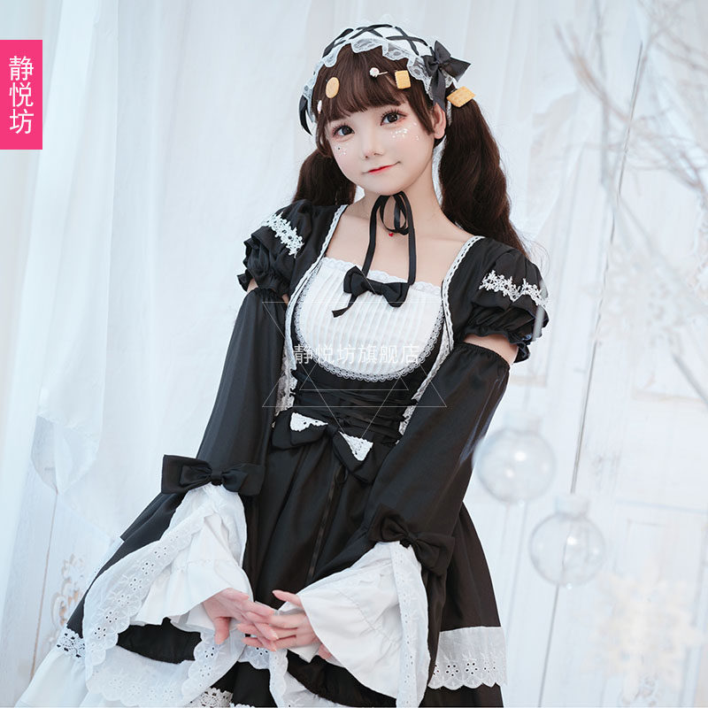 cos黑白女仆cosplay服装洋装女装大佬lolita哥特cosplay女装