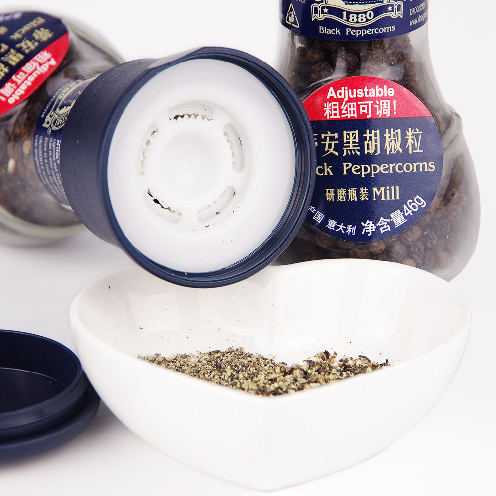 意大利进口调味品调料蒂安黑胡椒研磨瓶装46g现磨其它调料