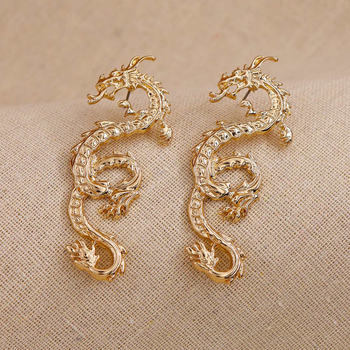 2020年新款金龙耳环欧美中东平台爆款跨境贸易耳环