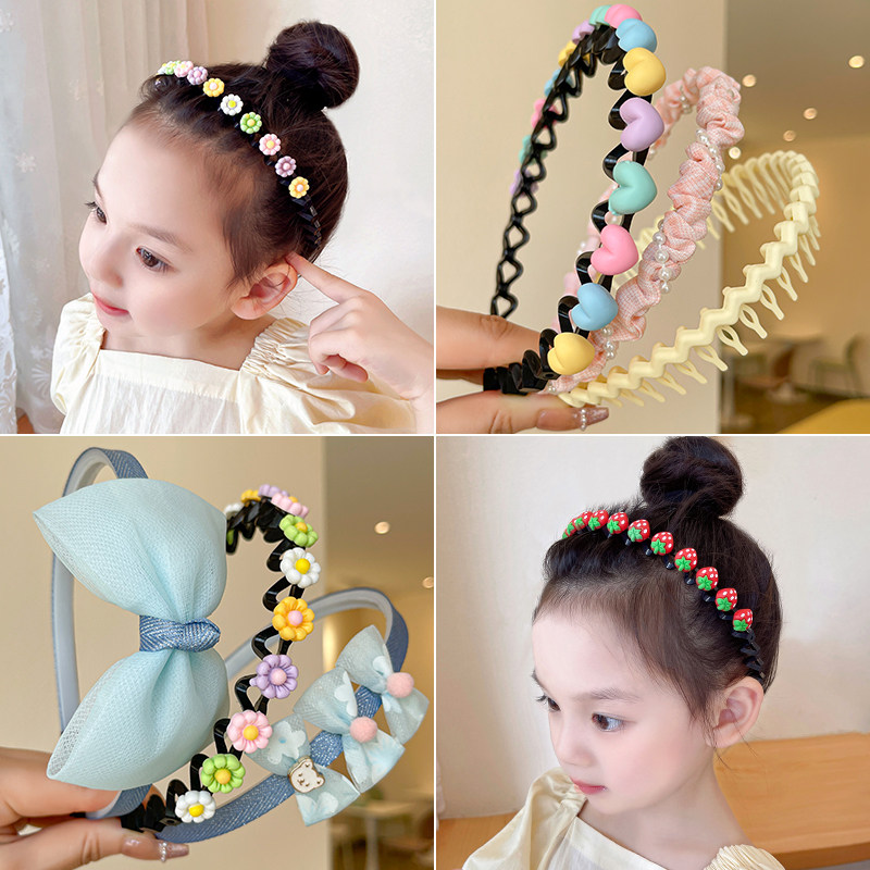 儿童童发头箍小女孩防滑发卡头饰可爱爱宝宝碎发发饰